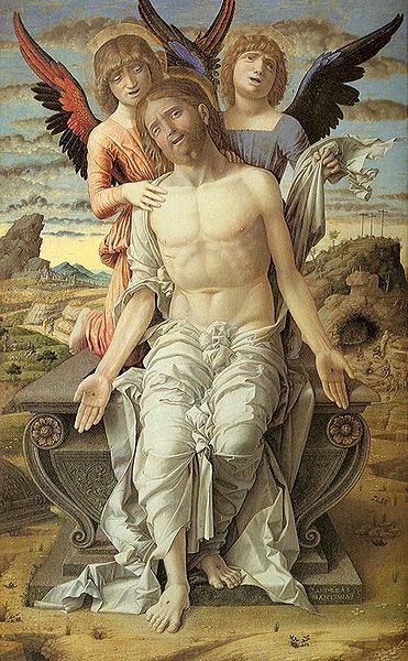 Andrea Mantegna Christus als Schmerzensmann oil painting image